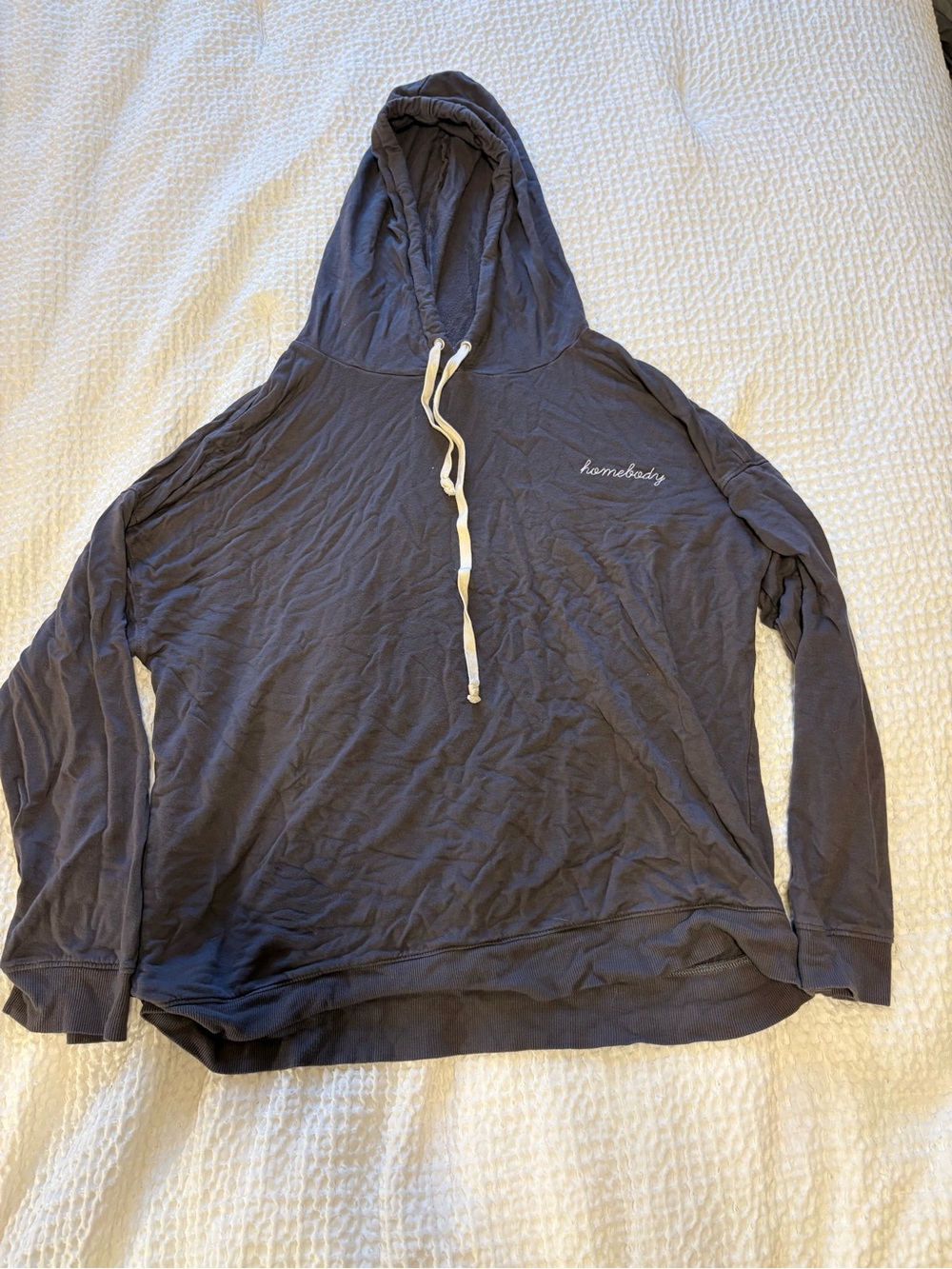 Magnolia Soft Slate Gray Hooded Pullover